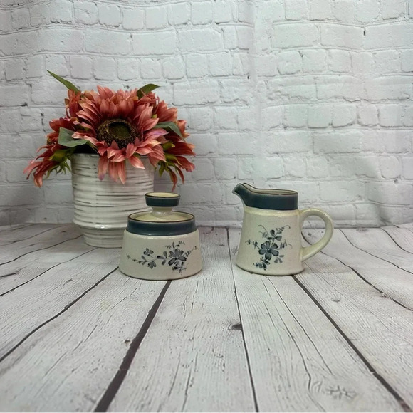 vintage noritake pleasure creamer and sugar set discontinues cottagecore - Picture 1 of 6